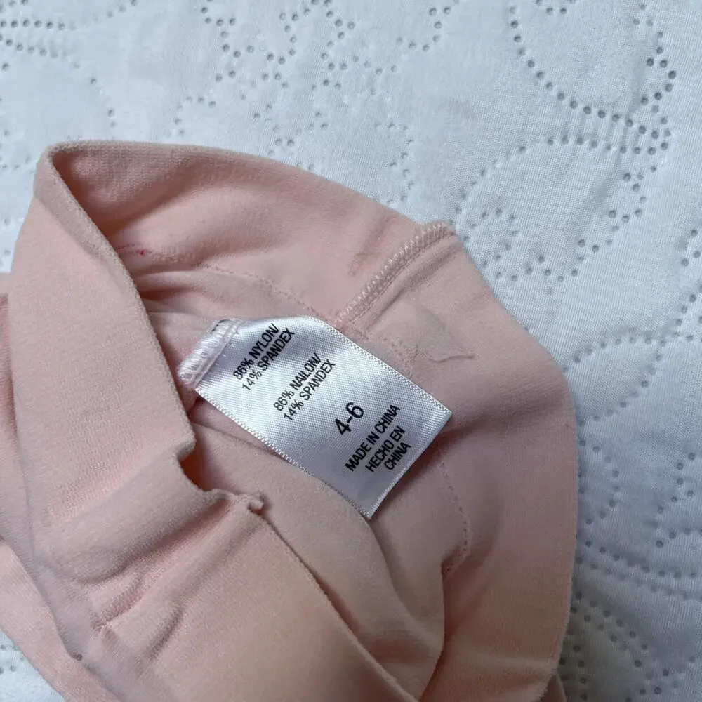 Solid Pink Dance Tights Size 4-6